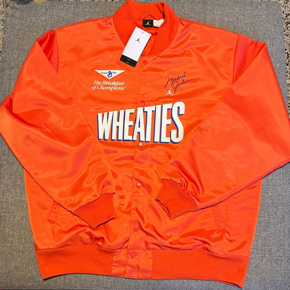 JORDAN MEN FLIGHT MVP Wheaties JACKET Cust 1 “Michael Jordan tag ”VERY RARE!